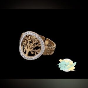 🆕Tree of Live Stainless Steel Ring One Size